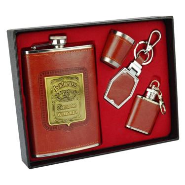 Imagem de Cantil De Bolso Porta Bebida Whisky Mini Cantil 