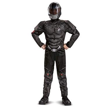 Imagem de Snake Eyes Costume for Kids, Deluxe Official GI Joe Costume with Muscles and Mask, Child Size Small (4-6) Black