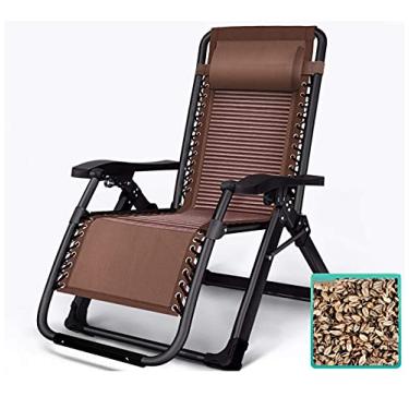 Imagem de Cadeira de lounge Zero Gravity, dobrável para ambientes externos leve ajustável com almofada de cabeça Reclinável Acampamento Verão Cadeiras de deck de sol, C Pequena surpresa