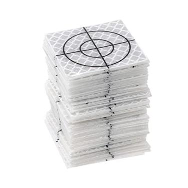 Imagem de Almencla 100 x folha refletora fita refletora alvo estação total, 4 cm x 4 cm