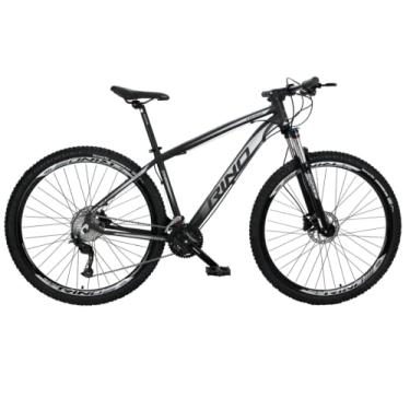 Imagem de BICICLETA ARO 29 RINO EVEREST TRAS. ALIVIO - 27V - 7.0 (Preto/Prata, 17)