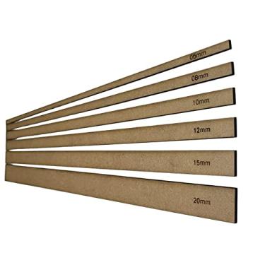 Imagem de Kit 6 Réguas de MDF Para Encadernação Cartonagem Artesanato Costura Medidas Precisas