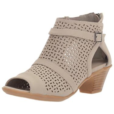 Imagem de Easy Street Sapato feminino casual Carrigan Peep Toe Shootie, Cinza, 8.5 Wide