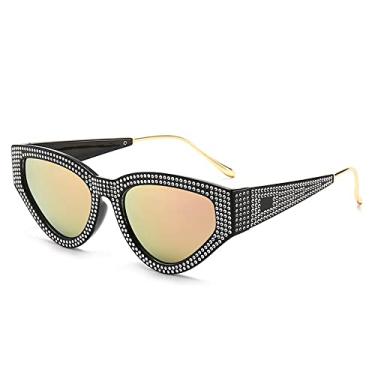 Imagem de Óculos de sol de olho de gato cravejados de diamantes na moda, personalidade exagerada, óculos de sol vermelhos, óculos de sol femininos, óculos de moda, 3, tamanho único