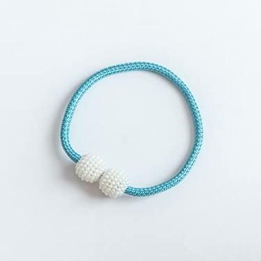 Imagem de Corda de amarração de cortina fivela magnética corda de ligação de cortina sem perfuração acessórios de corda de ligação de cortina de atração magnética, T9,4 pcs