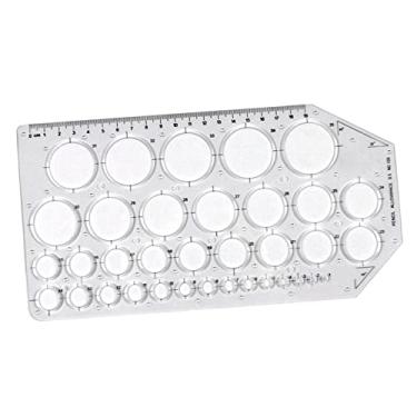 Imagem de simhoa Ferramenta de desenho de geometria de modelo arquitetônico estêncil escala de pintura régua de rascunho ferramenta de medição para construção de