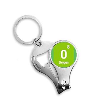 Imagem de Oxigênio Elemento Químico Ciência Alicate de Unha Chaveiro Abridor de Garrafas Cortador