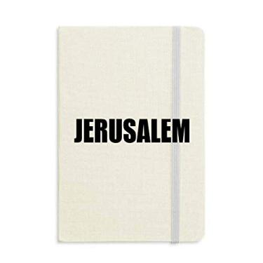 Imagem de Caderno da cidade de Israel de Jerusalém capa dura diário clássico presente A5