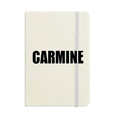 Imagem de Caderno de cor Carmim capa dura clássico diário A5 presente