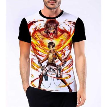 Imagem de Camisa Camiseta Eren Yeager Attack On Titan Combate Luta 5 - Dias No E