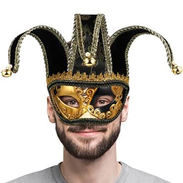Imagem de GALPADA Venetian Mask Masquerade Mask Halloween Carnival Party Mask Vintage Fancy Dress Ball Dress Up Mask for Men