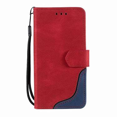 Imagem de Capa tipo carteira de couro de luxo para Samsung Galaxy S21 S20 FE S10 S9 S8 Plus S7 Edge Note 8 9 10 Pro 20 Ultra Phone Holder, vermelha, para Galaxy S10e