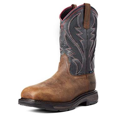 Imagem de ARIAT Workhog XT Venttek bota de trabalho à prova d'água bico de carbono, Marrom de centeio/Tempestade, 11 Big Kid