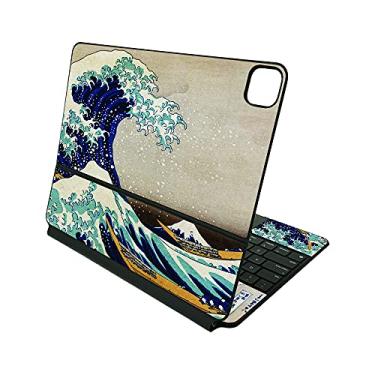 Imagem de MightySkins Skin compatível com teclado Apple Magic para iPad Pro 12,9 polegadas (3ª a 6ª geração) - Great Wave of Kanagawa | Capa protetora, durável e exclusiva de decalque de vinil | Feita nos EUA