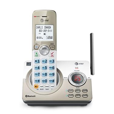 Imagem de AT&T DL72119 DECT 6.0 Telefone sem fio para casa com Bluetooth conecta à célula, bloqueio de chamadas, tela retroiluminada de 1,8 polegadas, botões grandes, interfone e alcance insuperável