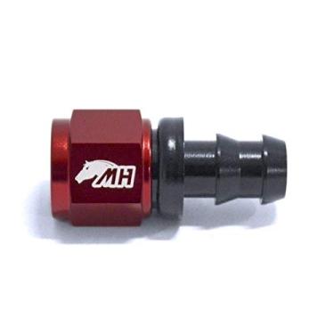 Imagem de Conexão 1/2" / 8AN Reta para Mangueira Comum - Original (Preta e Vermelha)