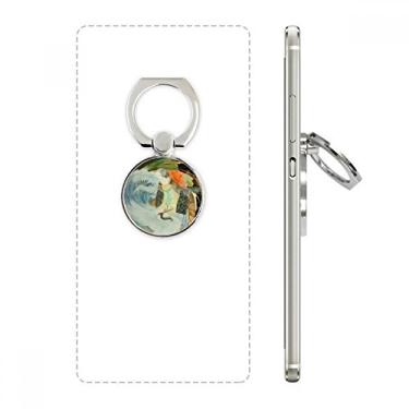 Imagem de White Crane — Anel de telefone com ilustrador antigo chinês, suporte ajustável