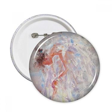 Imagem de Ballet Girl XJJ Pintura a óleo Pinos Redondos Emblema Decoração Roupas 5 peças Presente