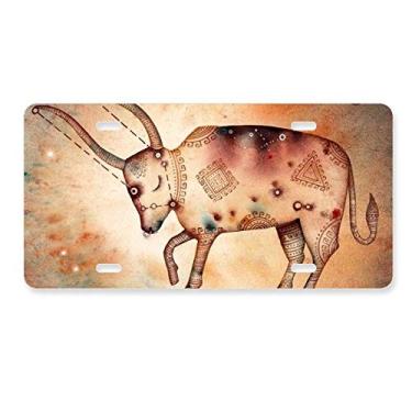 Imagem de DIYthinker Placa de licença de maio abril Taurus Constelação Zodíaco Decoração de aço inoxidável Automobile Tag