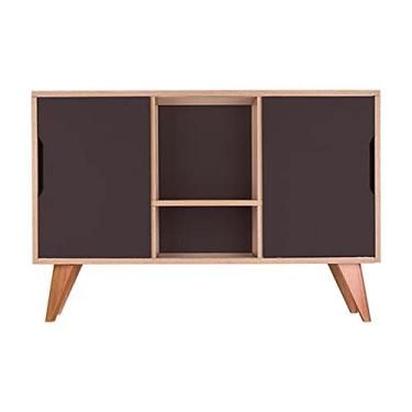 Imagem de Aparador Buffet com 2 Portas Murano Carvalho e Grafite