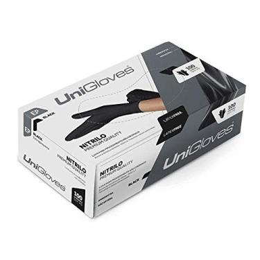 Imagem de Luva Nitrílica Preta Descartável Sem Pó Caixa com 100 unidades Nitrilo Black Luvas de Procedimento Preto Cartucho com 50 pares (M - MÉDIO)