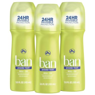 Imagem de Ban Desodorante Roll-on powder fresh - 103ML - 3 Unidades