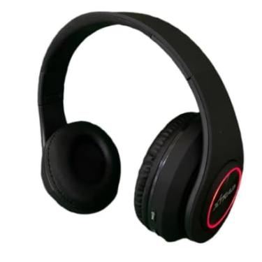 Imagem de Fone Bluetooth Cartão Aux XTRAD LC-849 Macaron Preto