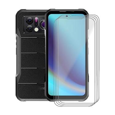Imagem de KJYFOANI Película protetora de vidro temperado para Doogee V20 Pro, [pacote com 4] alta transparência [dureza 9H] [livre de bolhas] película protetora de vidro temperado para Doogee V20 Pro 16 cm.