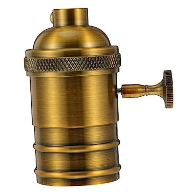 Imagem de Angoily Tomada De Tomada De Suporte De Lâmpada Retrô Suporte De Lâmpada Pendente Luz De Fundição E27 Soquete De Lâmpada Suporte De Lâmpada De Fundição Vintage Soquetes De Luz De Fundição