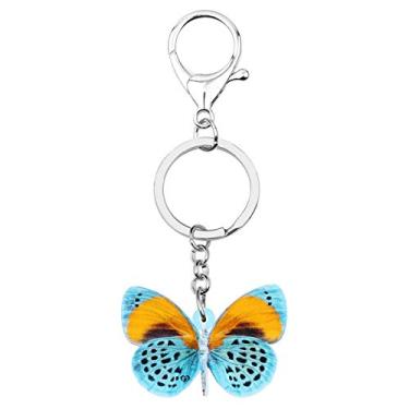 Imagem de ZALTAS Chaveiro Spot Butterfly Chaveiro Grande Inseto Animal Chaveiro Jóias Para Mulheres Meninas Presentes De PrimaveraMulticolorido