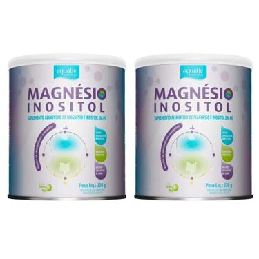 Imagem de Kit 2 Magnesio Inositol em Po Sabor Limão 330g Equaliv