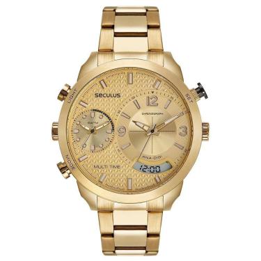 Imagem de Relógio Seculus Masculino 77194Gpsvda1 Multi Time