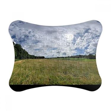 Imagem de Moldura de quebra-cabeça Cenário Natureza Cenário Florestal Sky Clouds Decoração de imagem Enfeite de jogo de quebra-cabeça