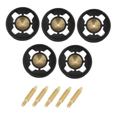 Imagem de Generic 5x bicos de pulverizador de tinta substituir peças fáceis de pulverizar bicos de pintura em spray elétrico para teto cerca de jardim