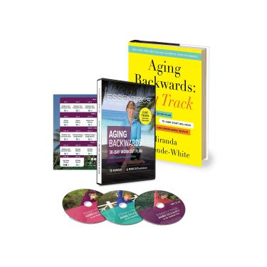 Imagem de ESSENTRICS Aging Backwards Kit: 30-day Workout Plan, Book, DVD, Streaming - Fast Track Your Way to Better Health with Miranda Esmonde-White