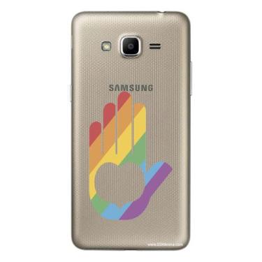 Imagem de Capa Case Capinha Samsung Galaxy Gran Prime G530 Arco Iris Mão - Showc