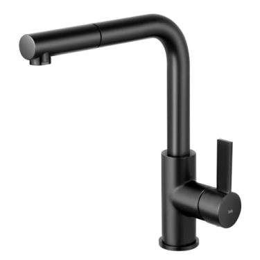 Imagem de Torneira Monocomando Gourmet de Cozinha Chipre Bela Metais Preto