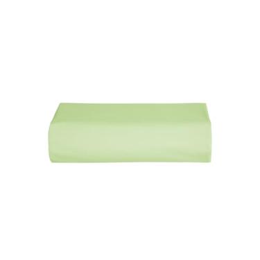 Imagem de Lençol superior de cima 100% algodão 200 fios diversos tamanhos solteiro, casal, queen, king (Solteiro, Verde)