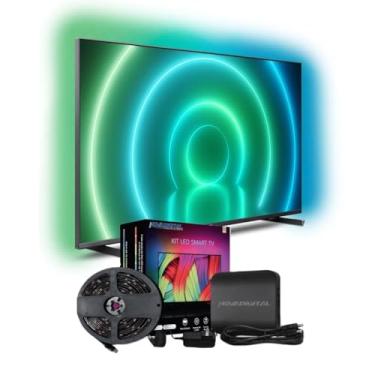 Imagem de Kit Led Smart Tv Ambient Light Wifi Google Alexa