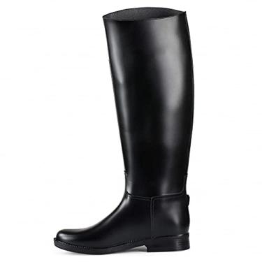 Imagem de Botas femininas de borracha Horze Chester, Preto, 4