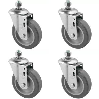 Imagem de Rodizio Giratório 4 POL Com Espiga até 65kg  4 Unidades SCHIOPPA