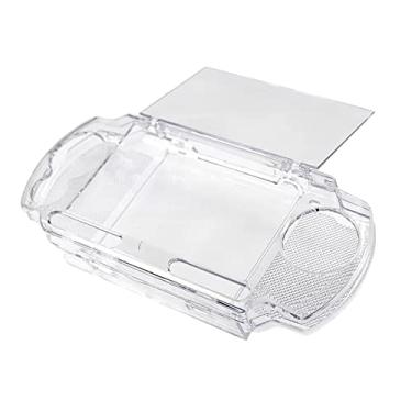 Imagem de Capa protetora transparente para console de jogos com alça rígida capa de cristal para acessórios PSP2000/3000