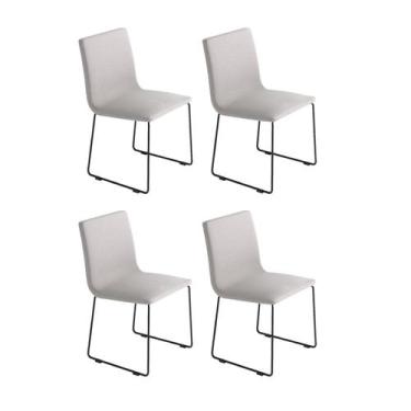 Imagem de Conjunto 4 Cadeiras Para Sala De Jantar Prime Cinza - Tre Mobili