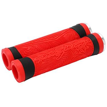 Imagem de Capa de alça de bicicleta, anti-derrapante de silicone de fácil instalação Alça de bicicleta de silicone para bicicleta para mountain bike para bicicleta(vermelho)