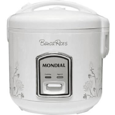 Imagem de Panela ARROZ Mondial Rice NPE05-5X - 2525-02 BRANCO/FLORAL 220 VOLTS