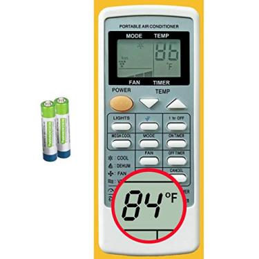 Imagem de Substituição para controle remoto de ar condicionado portátil Sharp CRMC-A705JBEZ para CV-P09LX CV-P10LC CV-P10MC CV-P10NC CVP10NC-D CVP10NC-R CV-P10PC CVP10PC-D CVP10PC-R CV-P10RC (tela em
