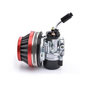 Imagem de Carburador de corrida 2 tempos 49 cc 66 cc 70 cc 80 cc com filtro de ar para bicicleta motorizada de motor de 2 temposMay Motor vermelho CA-58MMCARB