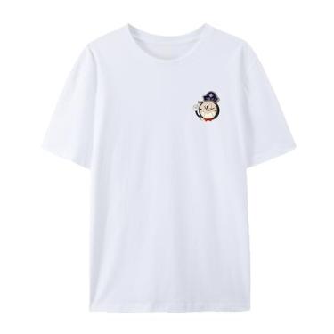 Imagem de Honkai: Camiseta Star Rail, CLOCKIE Tee, CLOCKIE Camiseta Gráfica Honkai: Camiseta Star Rail Fan Made para Mulheres e Homens, 4 relógios, G