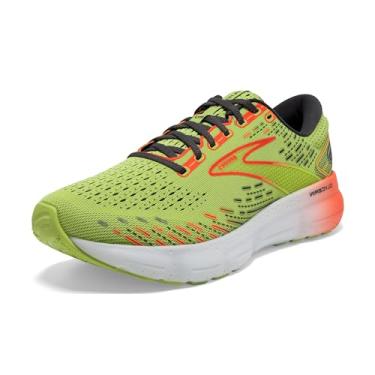 Imagem de Brooks Tênis de corrida masculino Glycerin 20 Neutral, Limão/vermelho/ébano, 40