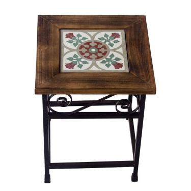 Imagem de Banquinho Mesinha Para área Gourmet Churrasco Jardim Rustico B3